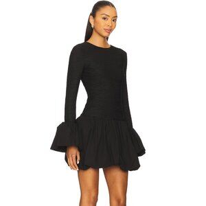 ELLIATT Theodora Love Sleeve Black Mini Dress